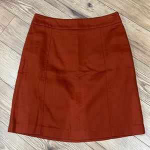 Ann Taylor Rust Skirt Size 6 #375